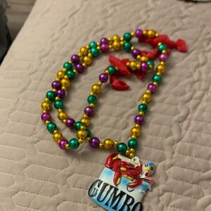 Vibrant Beaded Kids Necklace with Crab Charm